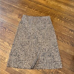 J. Crew Black and Tan Pencil Skirt